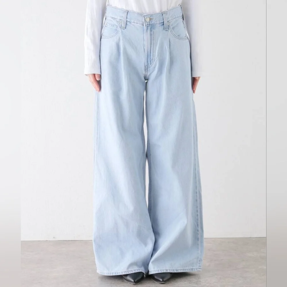 Levi's Baggy Dad Wide Leg Jeans Blue